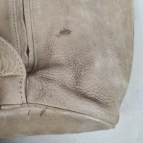 Vintage‎ Coach Sonoma Flat Pack Sling Bag Tan Nubuck Leather Purse FLAWED main image 6